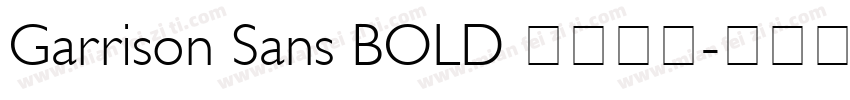 Garrison Sans BOLD 语言英文字体转换